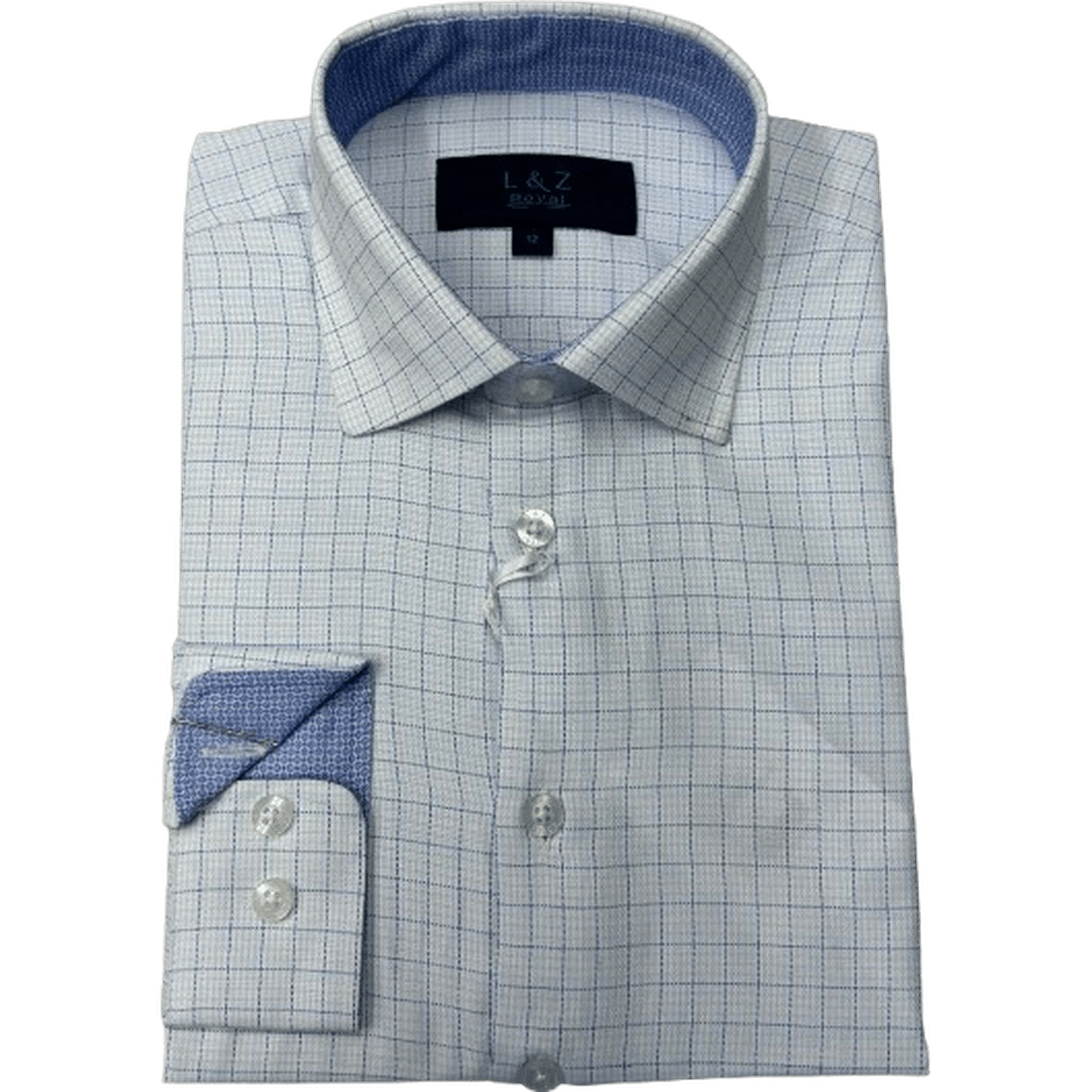 leo and zachary dress shirts Leo & Zachary Boys 8-20 Vector Stitch Dress Shirt 8 / Blue