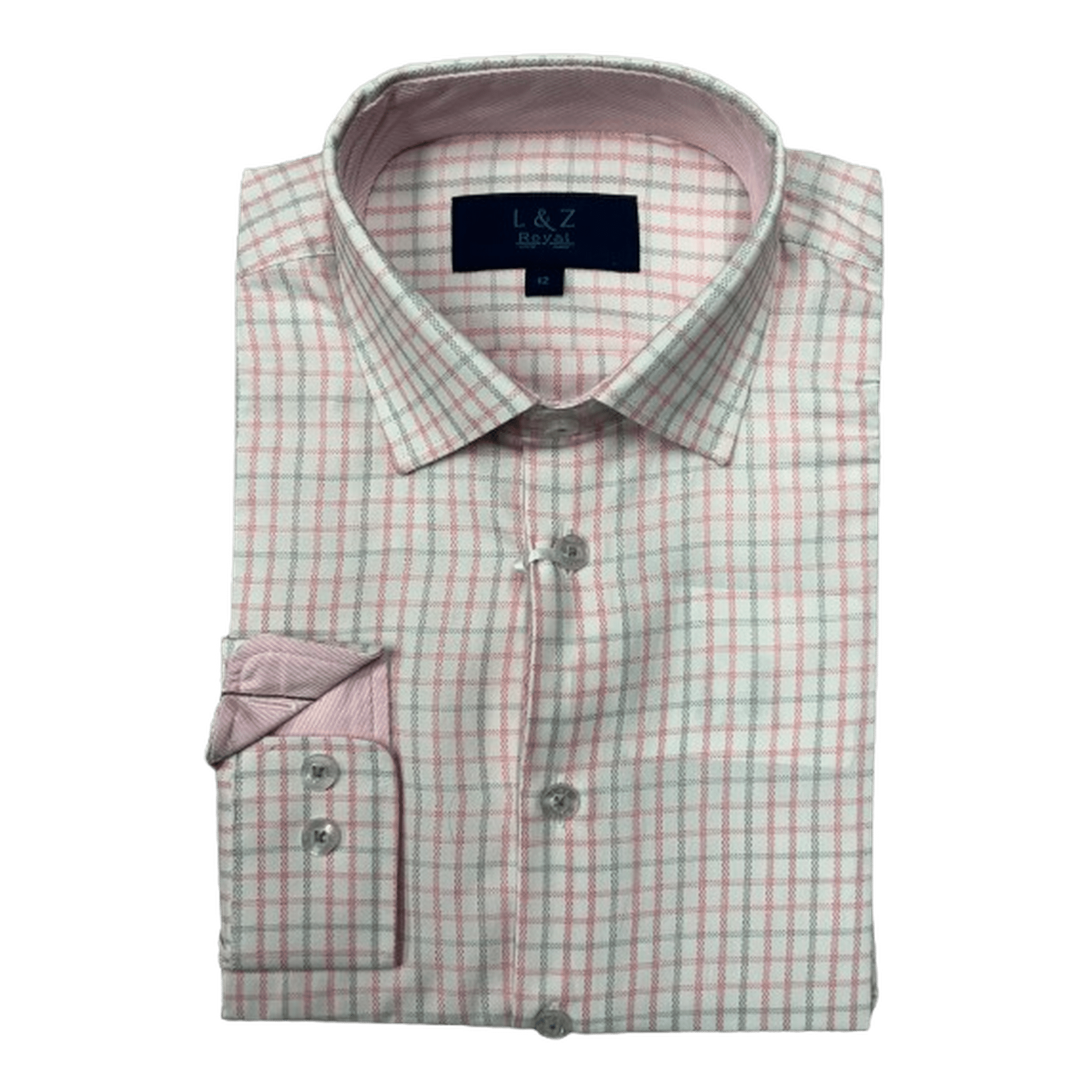 leo and zachary dress shirts Leo and Zachary - Boys' White Dress Shirt with Navy