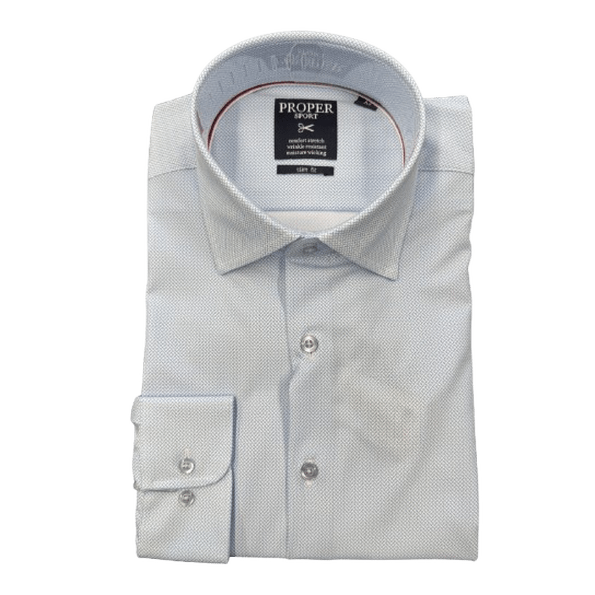 PROPER SPORT: Contemporary Fit Dress Shirt L / Blue