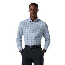 Load image into Gallery viewer, MIZZEN + MAIN: Navy Oaklawn Plaid Leeward Trim Men's Dress Shirt guys-and-co