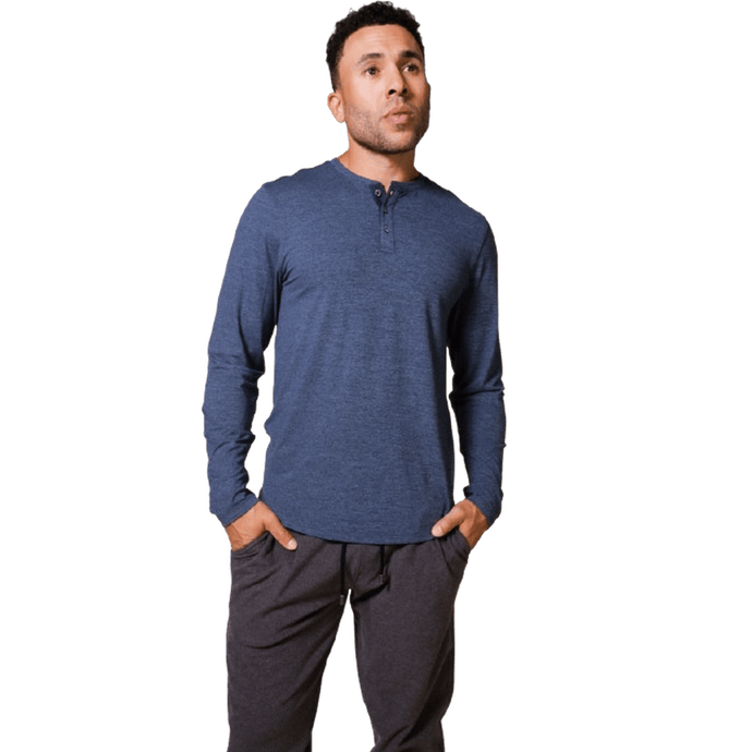 FUNDAMENTAL COAST: Seaside Long Sleeve Henley guys-and-co