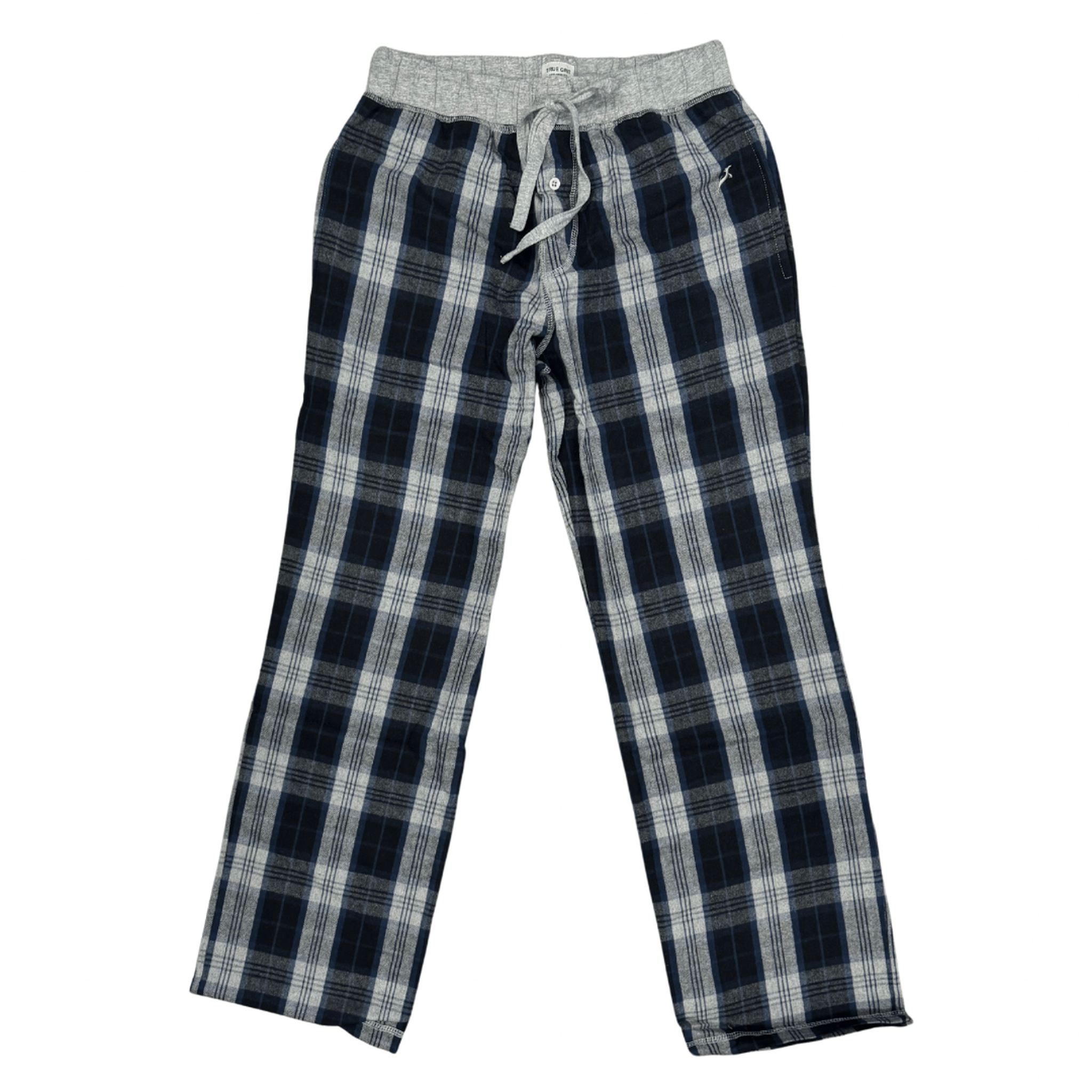 TRUE GRIT: Blue Mountain Checks Flannel Pant guys-and-co