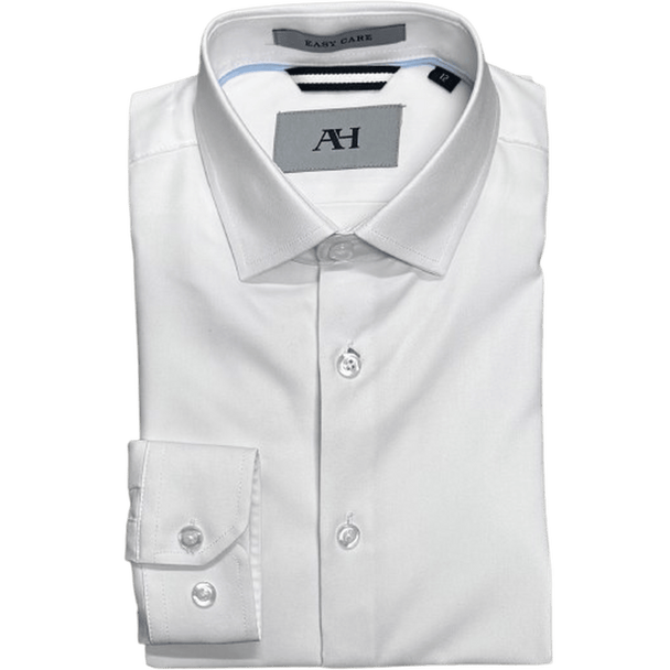 AMERICAN HERITAGE: White Tech Boy's Dress Shirt guys-and-co