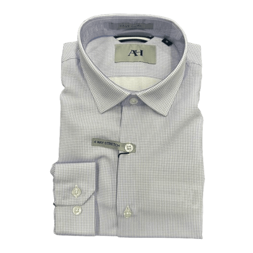 AMERICAN HERITAGE: Sky Houndstooth Boy's Dress Shirt guys-and-co