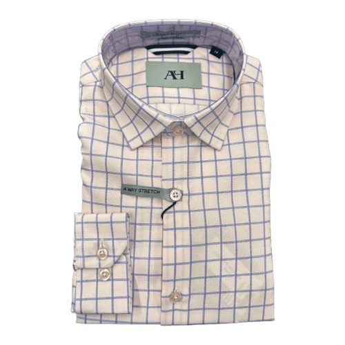 AMERICAN HERITAGE: Pink Check Boy's Dress Shirt guys-and-co