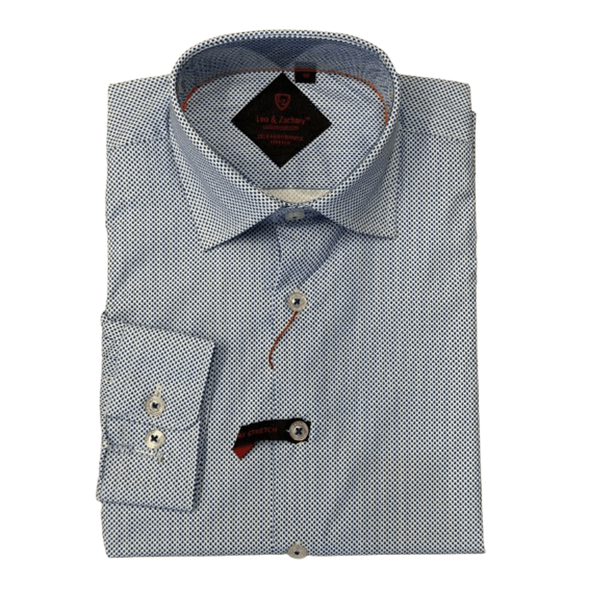 LEO & ZACHARY: Blue Drop Tech Boy's Dress Shirt guys-and-co