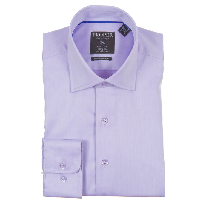 CHRISTOPHER LENA: Slim Fit Men's Dress Shirt- Lavender guys-and-co