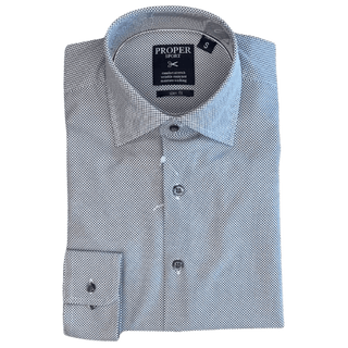 PROPER SPORT: Slim Fit Tech Performance Men's Dress Shirt guys-and-co