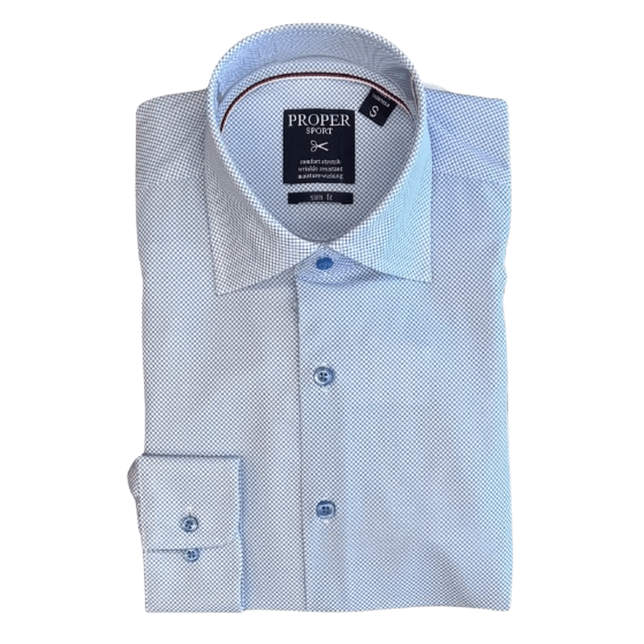 PROPER SPORT: Contemporary Fit Tech Performance Men's Dress Shirt guys-and-co