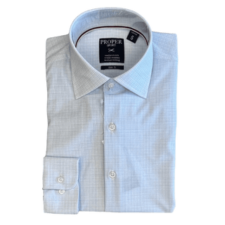 PROPER SPORT: Slim Fit Tech Performance Men's Dress Shirt guys-and-co