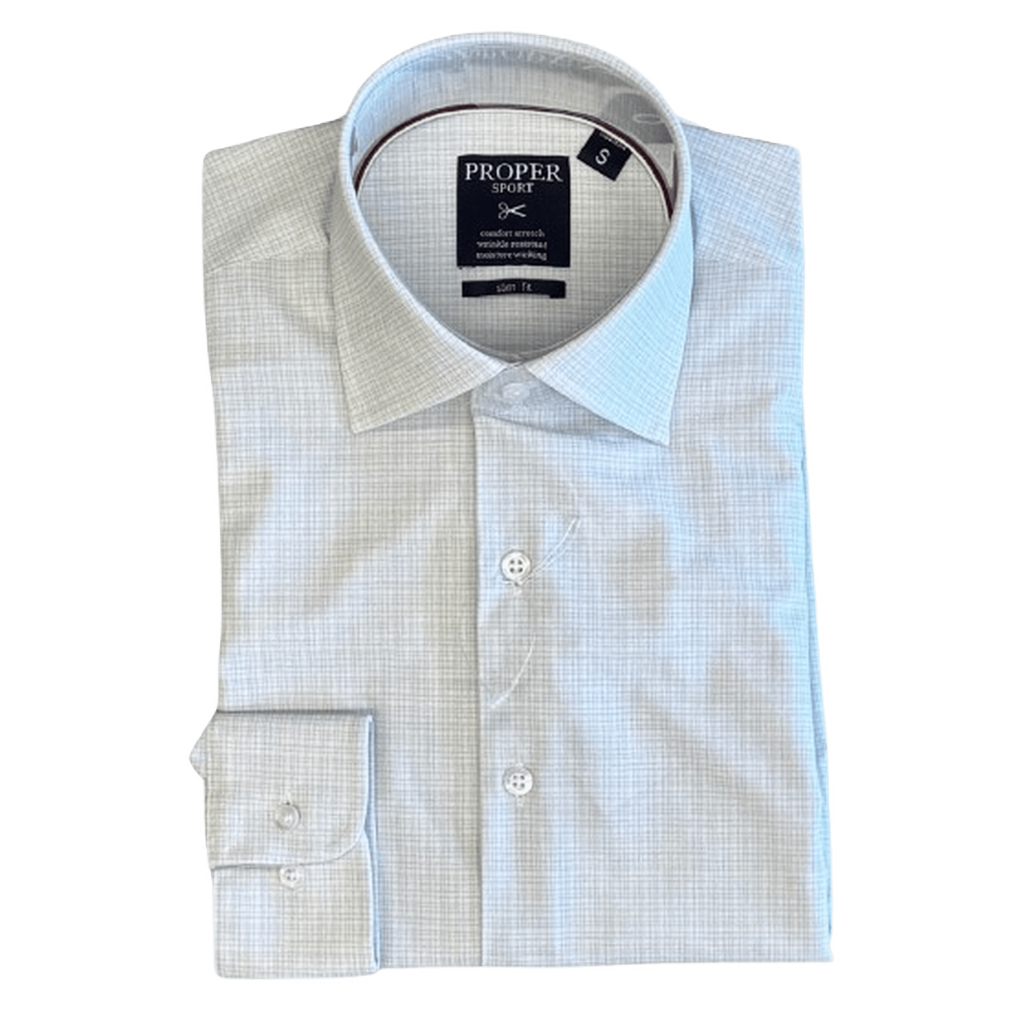 PROPER SPORT: Slim Fit Tech Performance Men's Dress Shirt guys-and-co