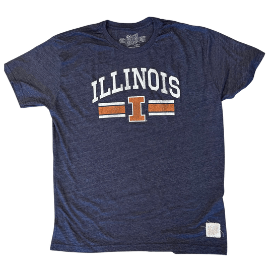 RETRO BRAND: University of Illinois T-Shirt guys-and-co