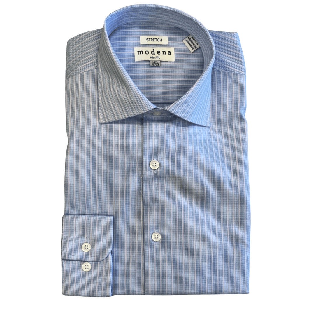 CHRISTOPHER LENA: Pink Striped Men's Dress Shirt guys-and-co