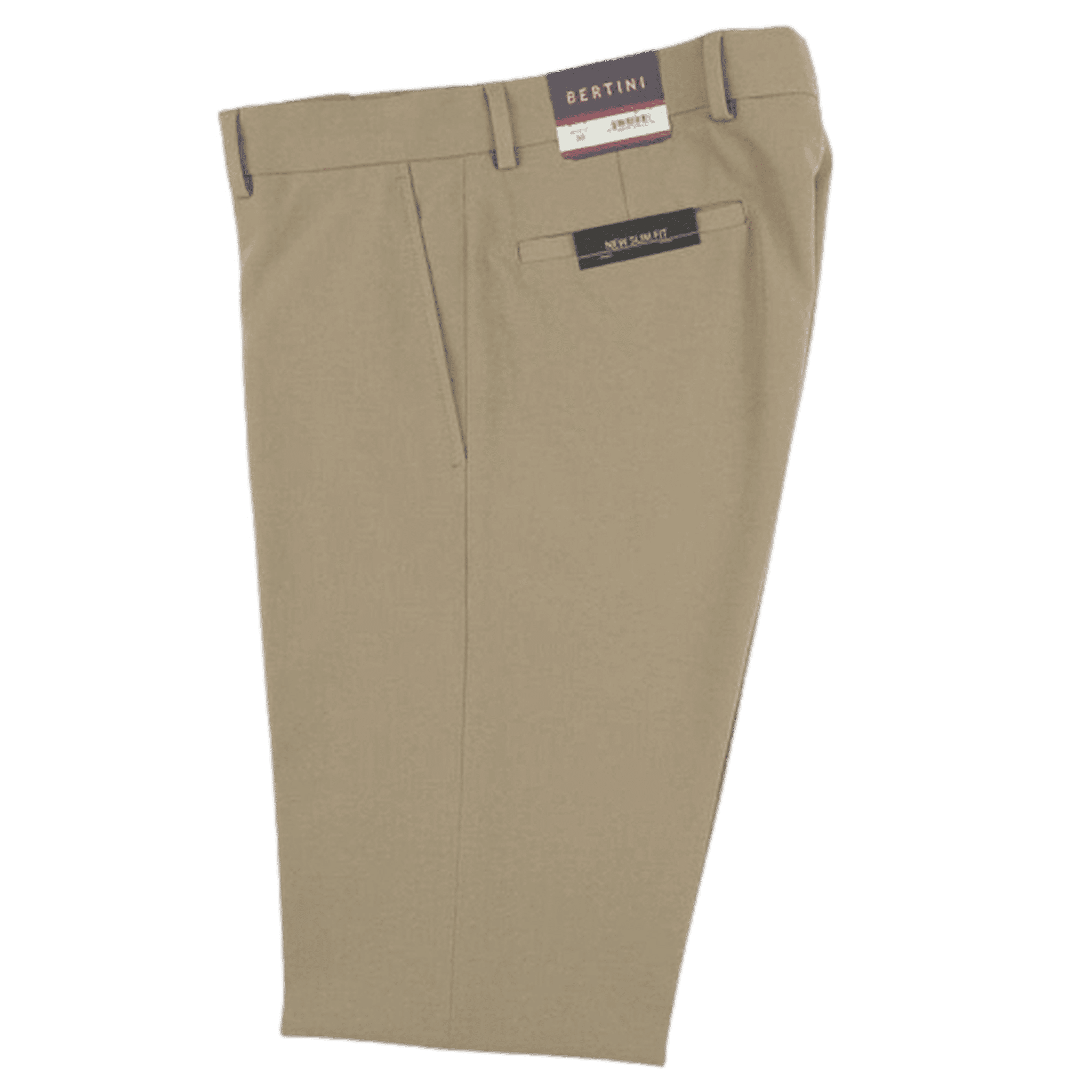 BERTINI: Slim Fit Men's Dress Pants 33 / Khaki BERTINI: Slim Fit Men's Dress Pants 33 / Khaki