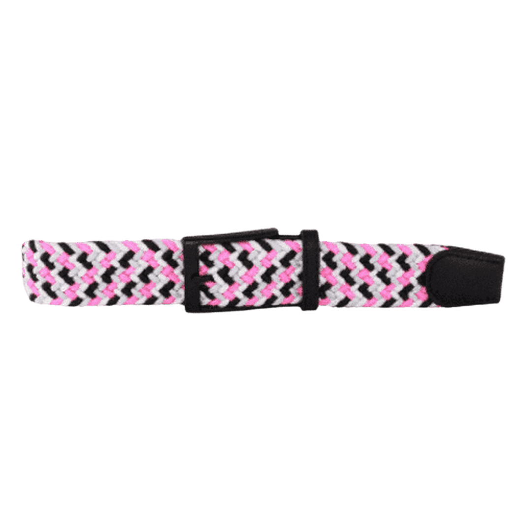 DIBI: Black, White, Neon Pink, & Silver Elastic Belt BLT-001 guys-and-co