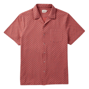 FAIR HARBOR :Men's Red Casablanca Camp Shirt guys-and-co