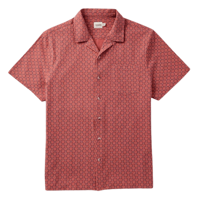 FAIR HARBOR :Men's Red Casablanca Camp Shirt guys-and-co