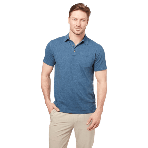 FAIR HARBOR: The Atlantic Polo- Dark Denim guys-and-co