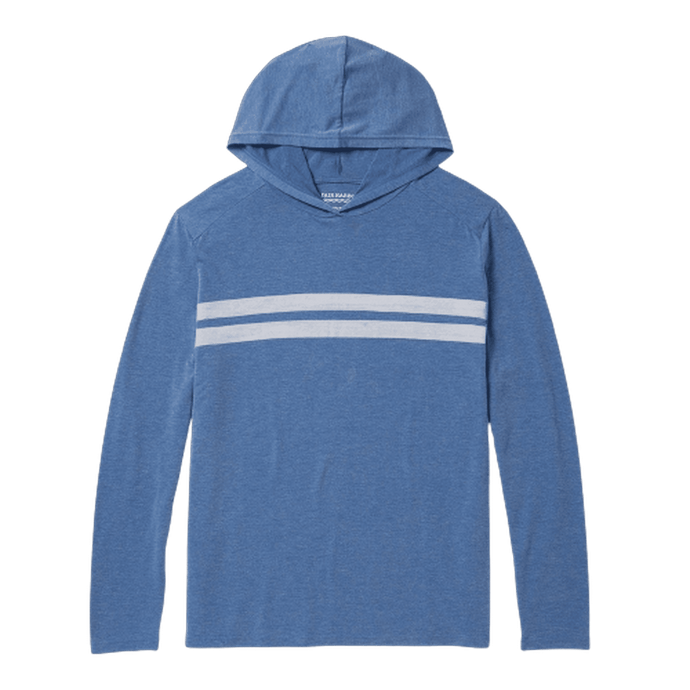 FAIR HARBOR: The SeaBreeze Hoodie- White Comp Stripe guys-and-co