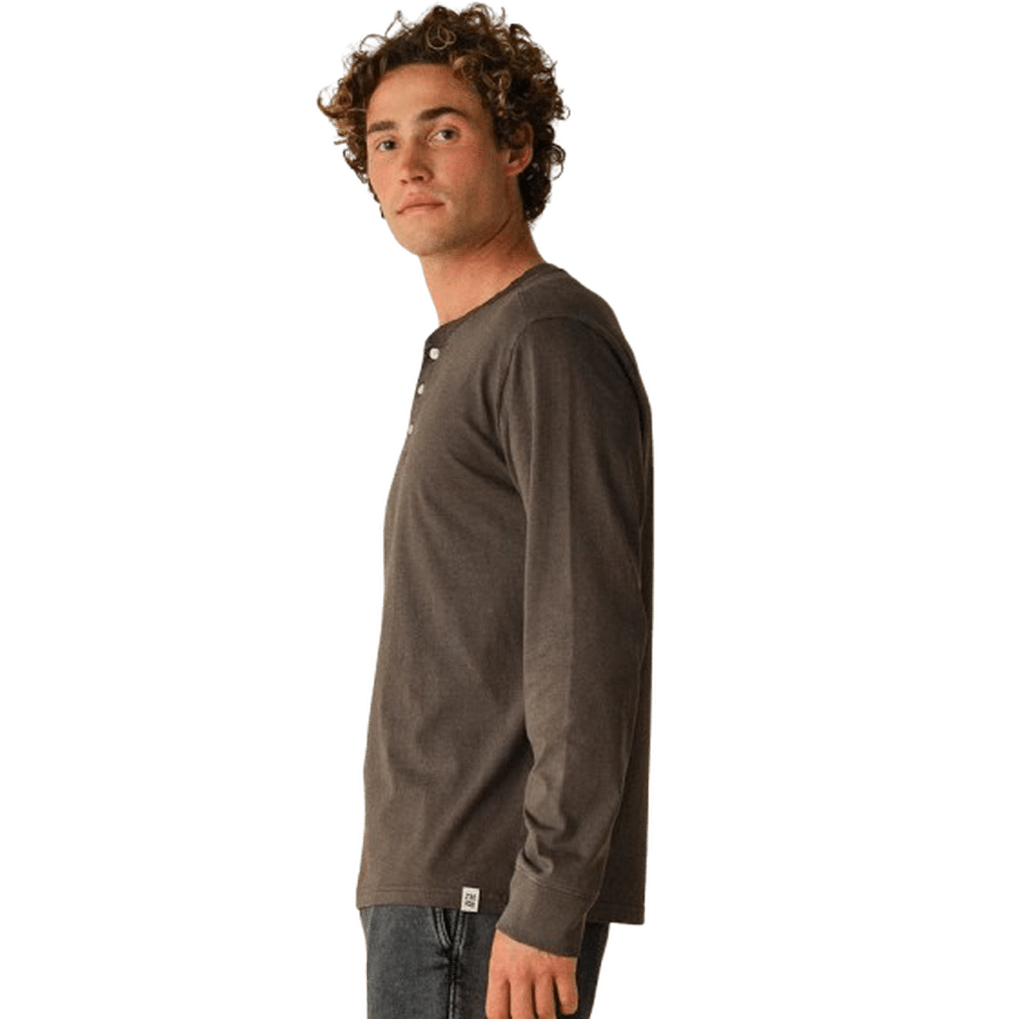 FAIR HARBOR: Black Saltaire Henley guys-and-co