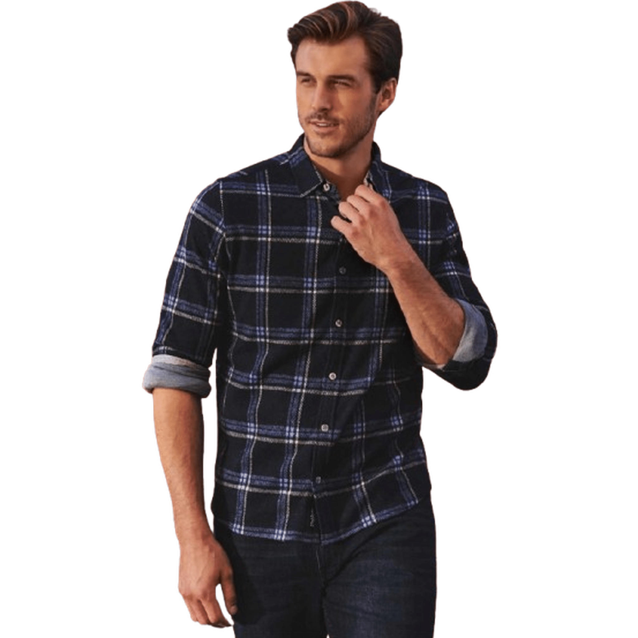 FLAG & ANTHEM: Madeflex Hero Stretch Flannel Shirt guys-and-co