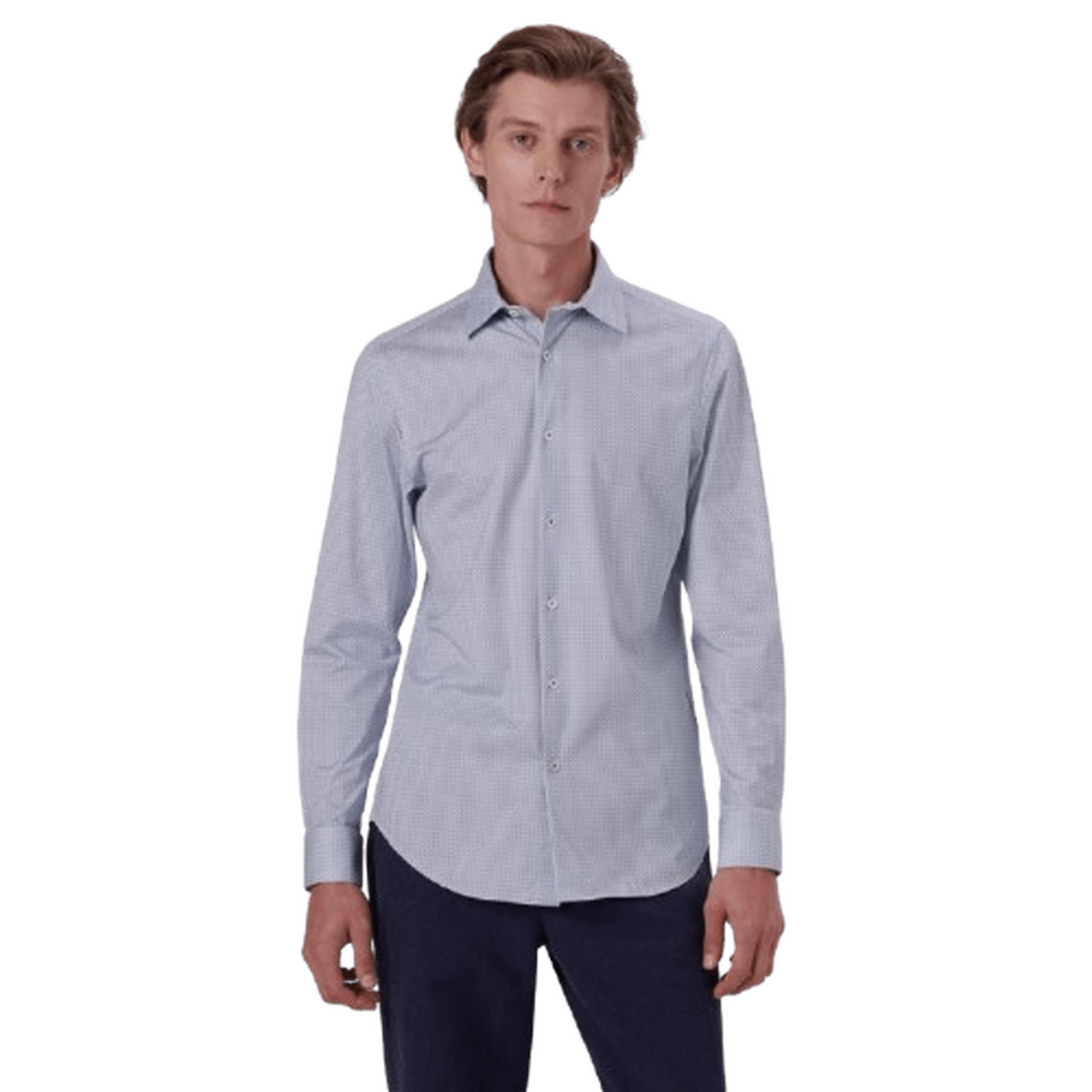 BUGATCHI: James Geometric OoohCotton Shirt guys-and-co