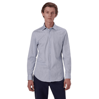 BUGATCHI: James Geometric OoohCotton Shirt guys-and-co