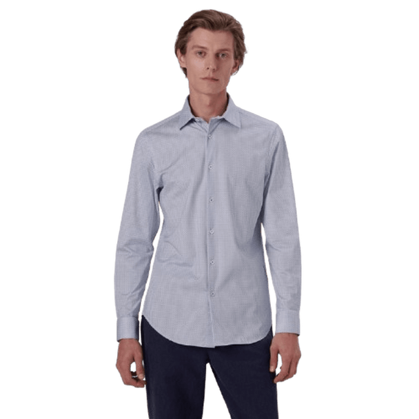 BUGATCHI: James Geometric OoohCotton Shirt guys-and-co