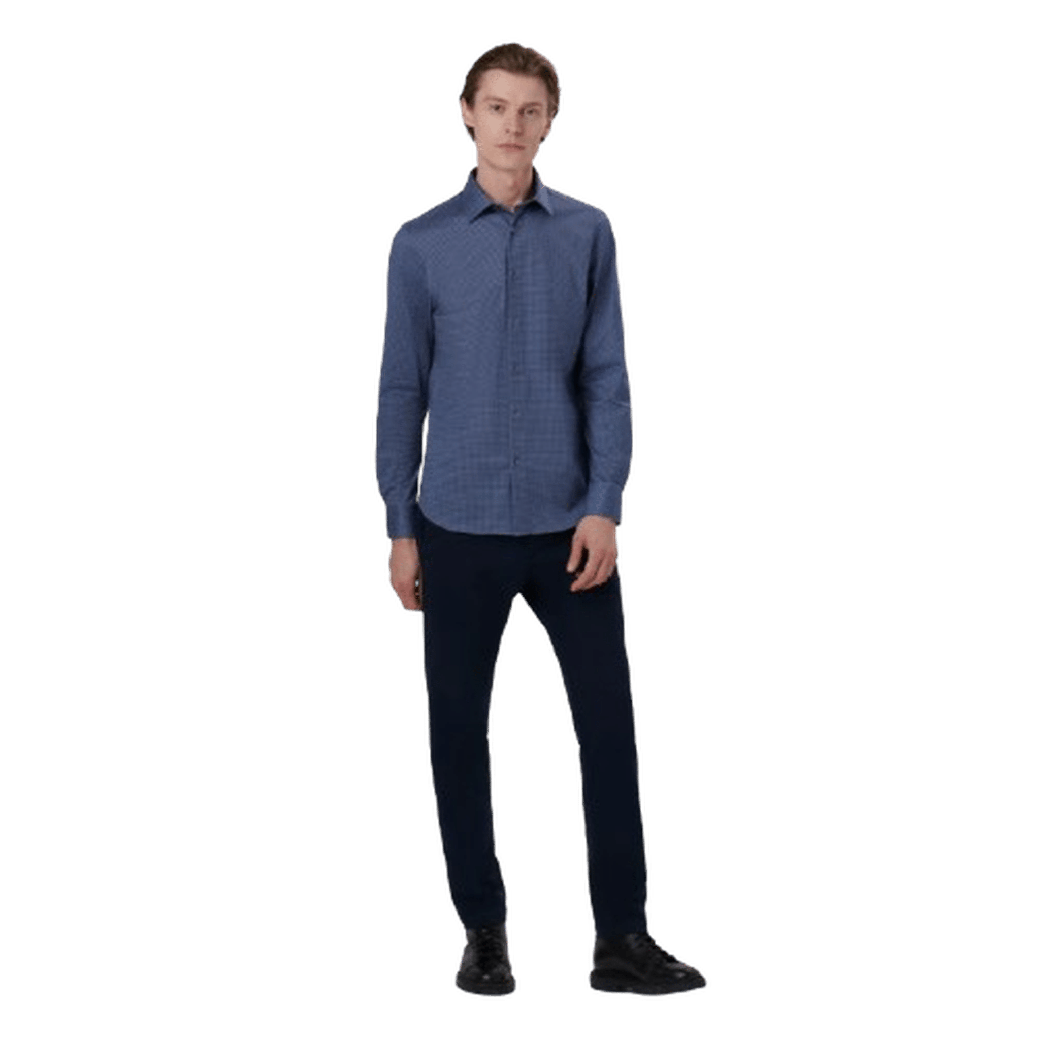 BUGATCHI: James Geometric OoohCotton® Shirt guys-and-co