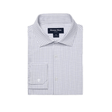 Load image into Gallery viewer, MIZZEN + MAIN: Leeward Navy Grid Men&#39;s Dress Shirt guys-and-co
