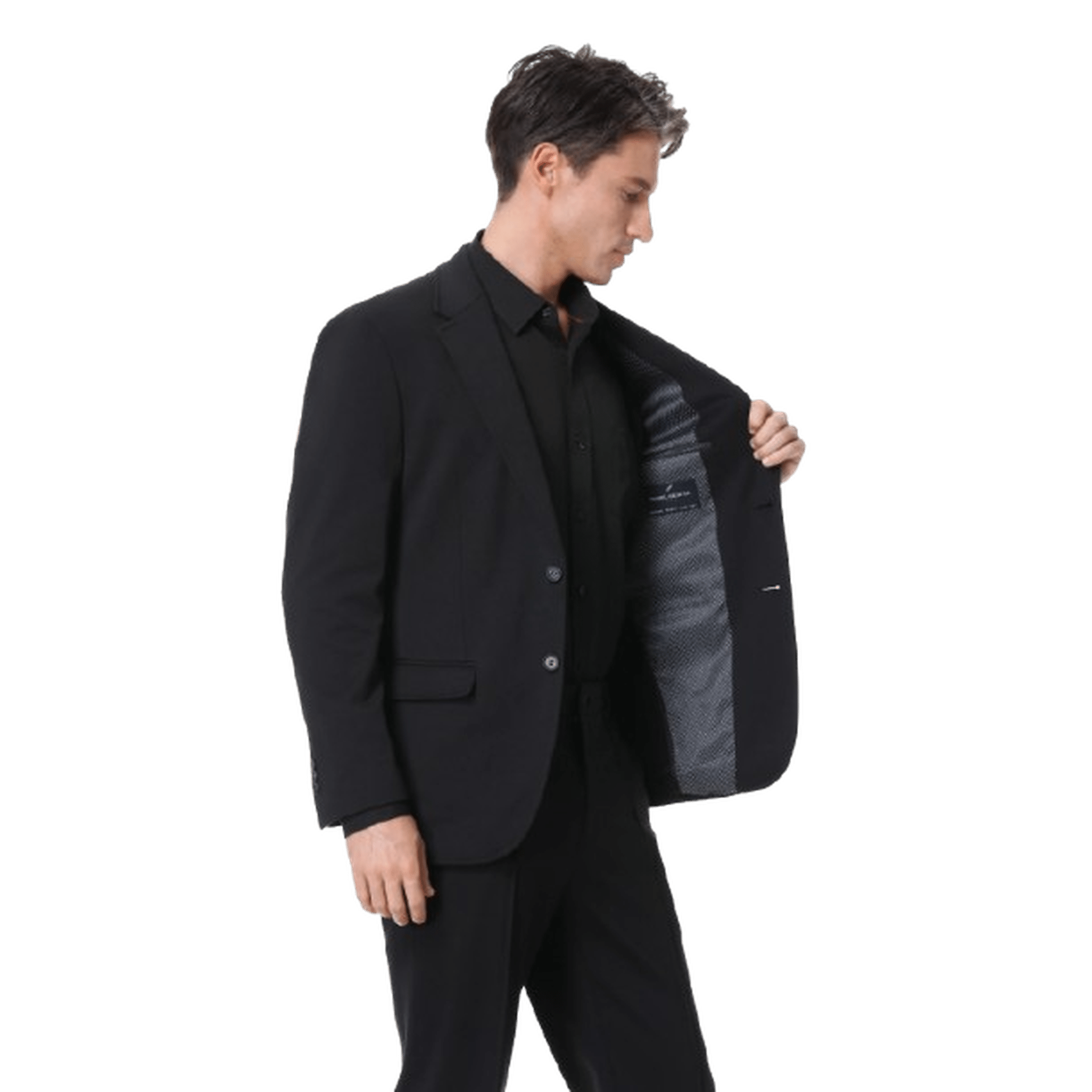 DANIEL HECHTER: Paris X-Tech Stretch Black Jacket guys-and-co