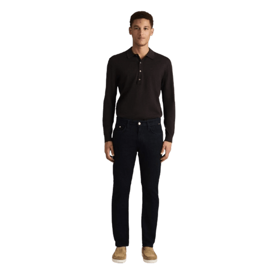 MAVI: Marcus Smoke Brushed Feather Jeans guys-and-co