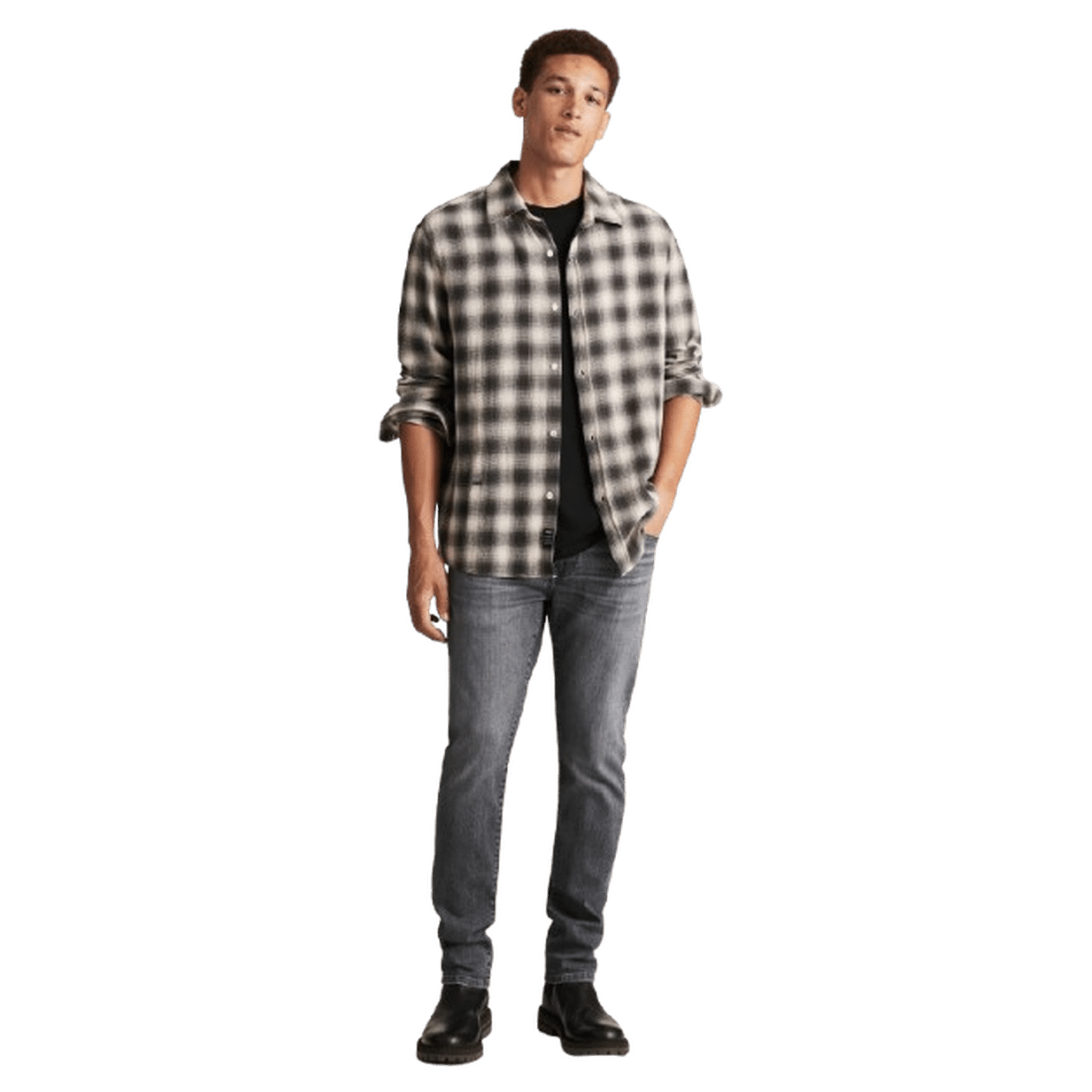 MAVI: Night Shade Check Woven Men's SHirt guys-and-co