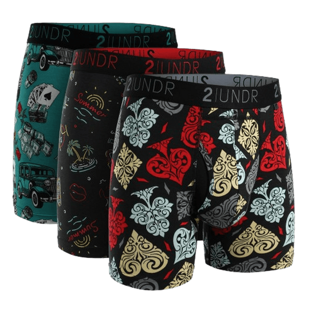 2UNDER: Swing Shift Boxer Brief- Spades guys-and-co