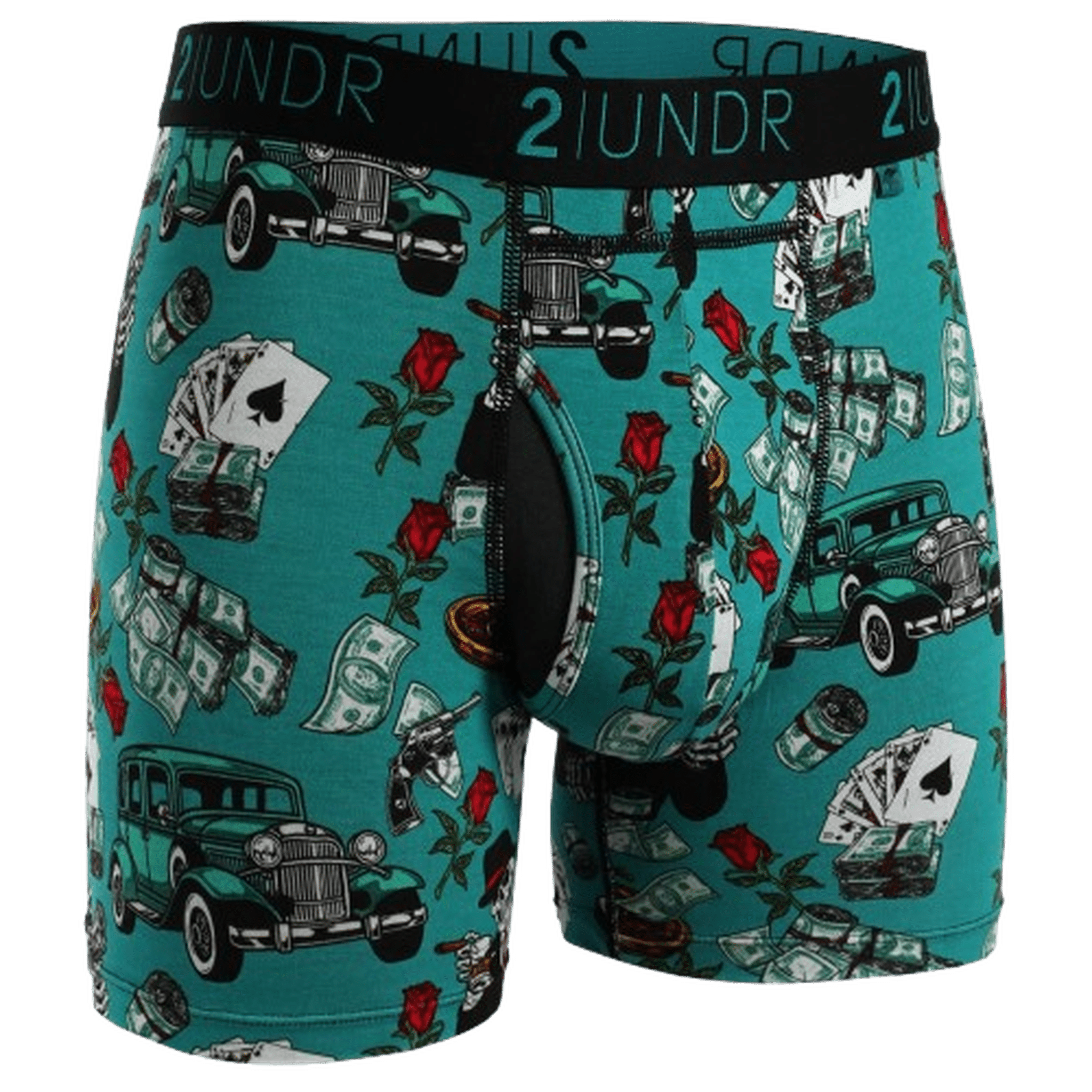 2UNDER: Swing Shift Boxer Brief- Spades guys-and-co