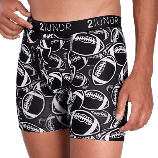 2UNDER: Swing Shift 6" Boxer Brief- Grid Iron guys-and-co