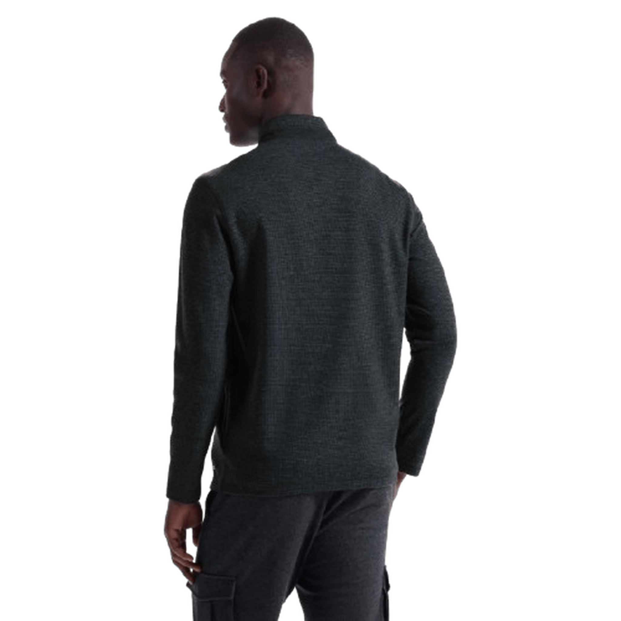 BUGATCHI: Houndstooth Performance Quarter Zip guys-and-co