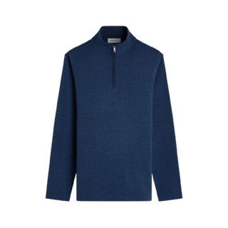 BUGATCHI: Houndstooth Performance Quarter Zip guys-and-co