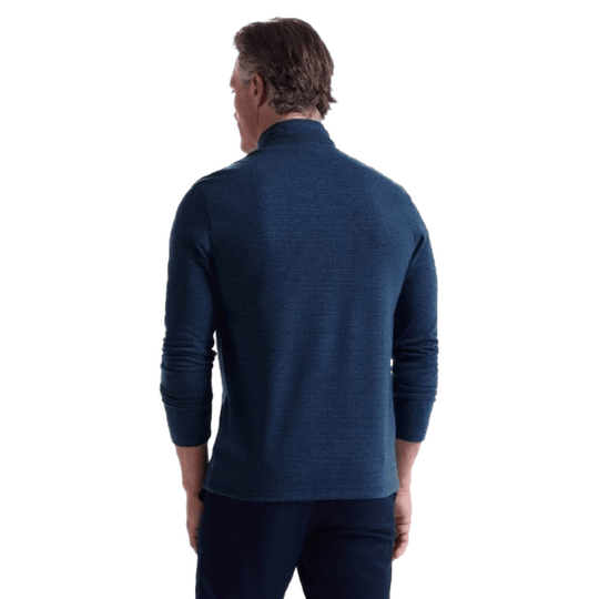 BUGATCHI: Houndstooth Performance Quarter Zip guys-and-co