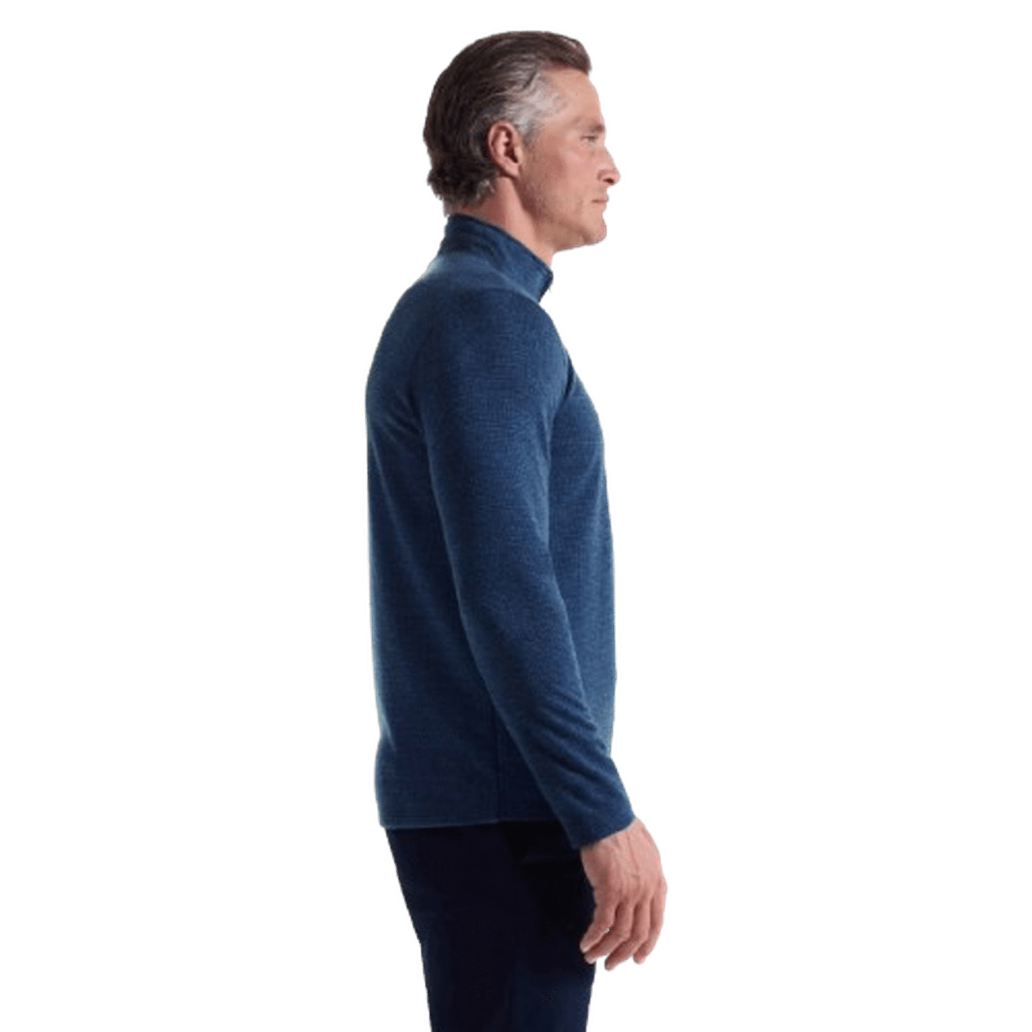 BUGATCHI: Houndstooth Performance Quarter Zip guys-and-co