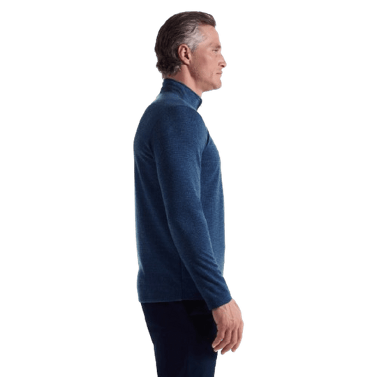 BUGATCHI: Houndstooth Performance Quarter Zip guys-and-co