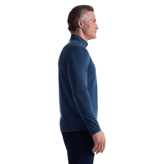 BUGATCHI: Houndstooth Performance Quarter Zip guys-and-co