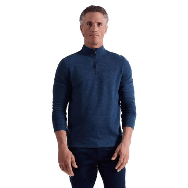 BUGATCHI: Houndstooth Performance Quarter Zip guys-and-co