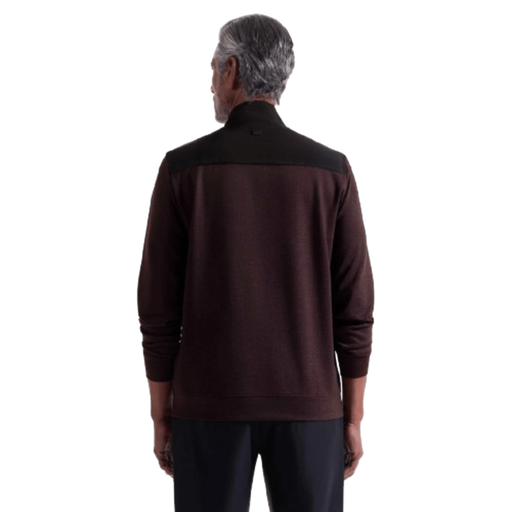 BUGATCHI: Twill Effect Performance Quarter Zip guys-and-co
