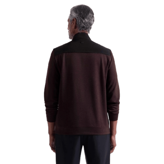 BUGATCHI: Twill Effect Performance Quarter Zip guys-and-co