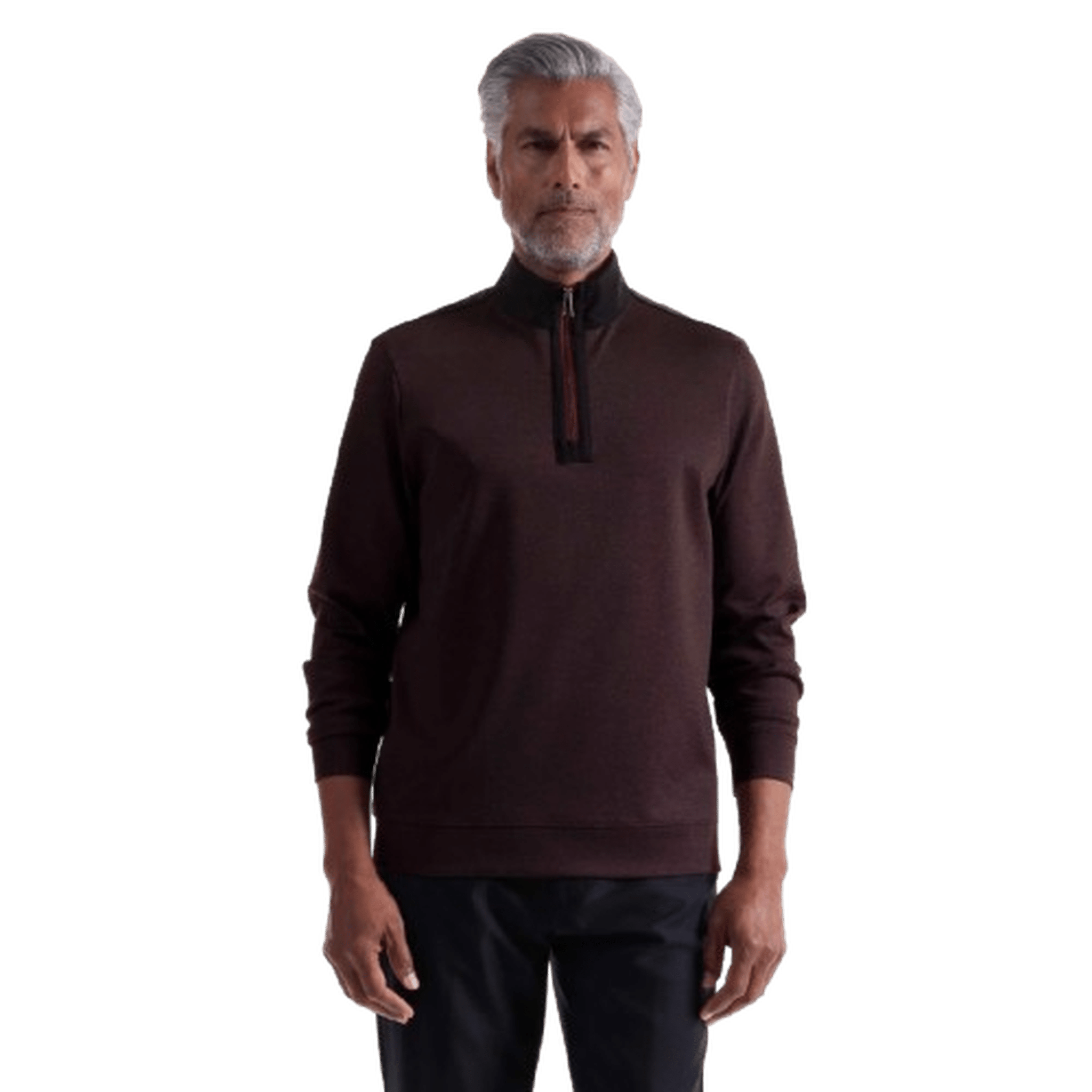 BUGATCHI: Twill Effect Performance Quarter Zip guys-and-co