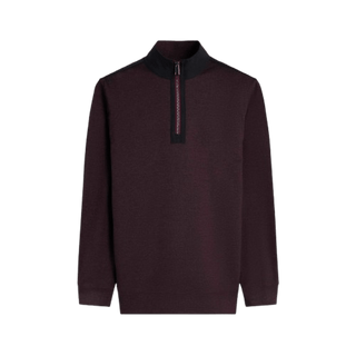 BUGATCHI: Twill Effect Performance Quarter Zip guys-and-co