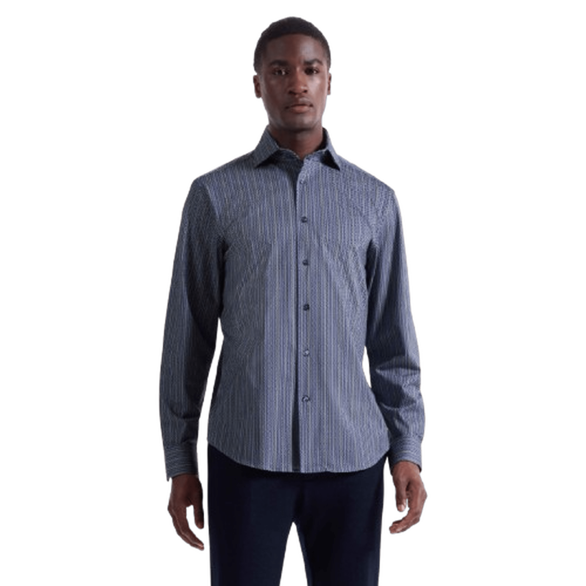 BUGATCHI: Devon Chevron Illusion OoohCotton® Shirt guys-and-co