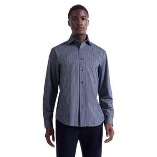 BUGATCHI: Devon Chevron Illusion OoohCotton® Shirt guys-and-co