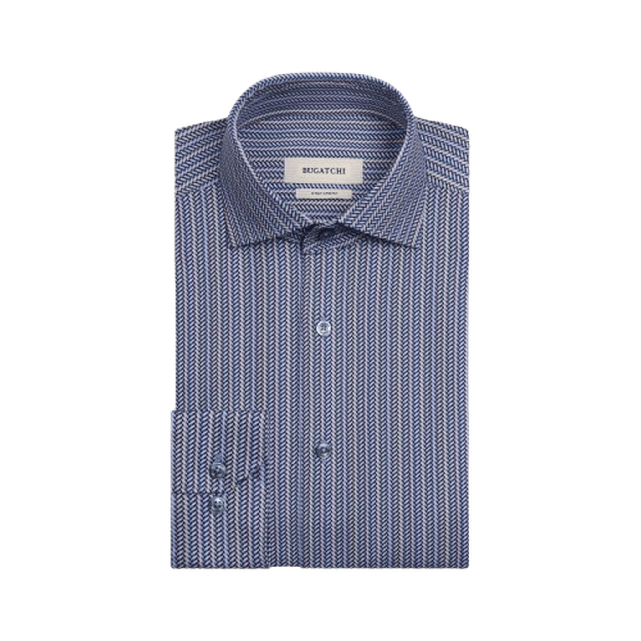 BUGATCHI: Devon Chevron Illusion OoohCotton® Shirt guys-and-co